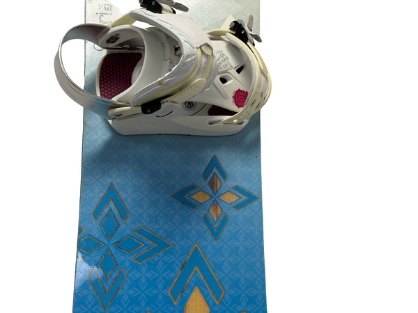 Used Burton LUX 47 W/BINDINGS Womens Board/Bindings Purple 157 cm