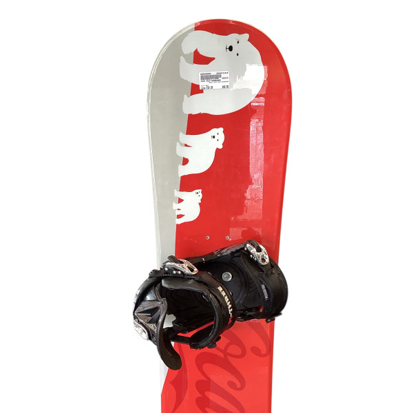 Used Burton CHOPPER 115CM Boys Board/Binding Black And Yellow 115 cm