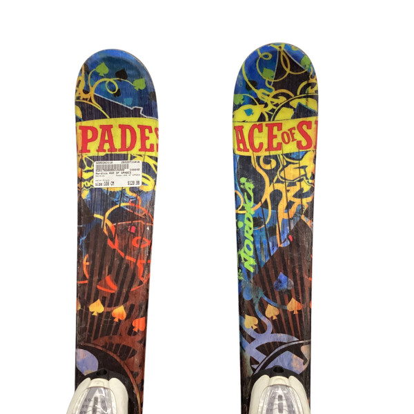 Used Volkl RTM 7.4 128 Boys DH Ski/Binding Green 128 cm