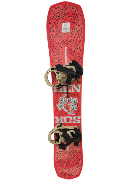 Used 2022 Burton Process 155 cm Snowboard w/ MD Burton MalaVita