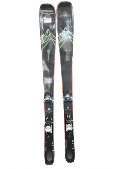 Used Salomon X DRIVE 7.5 Mens DH Ski/Binding Orange And White 154 cm