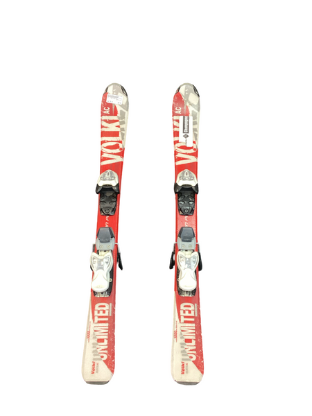 Used Rossignol HERO J R7 Junior DH Skis White/Orange 110 cm with