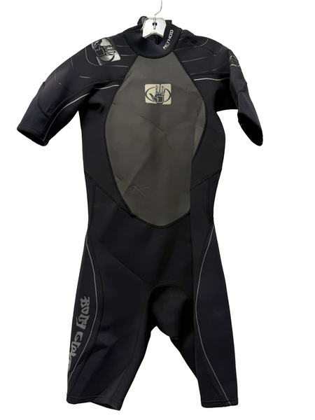 New RVCA 2/2mm BALANCE Chest Zip Mens Short Sleeve Fullsuit