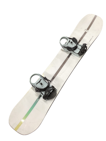 Used Burton CUSTOM FLYING V 154 cm Men's Snowboard Combo Men's