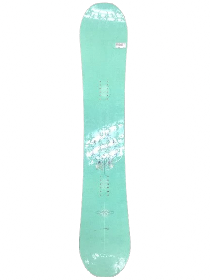 Used Burton FEATHER Womens Snowboard Only White 139 cm