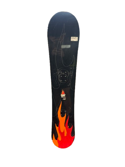 Used Burton CHOPPER Boys Snowboard Only Red 120 cm