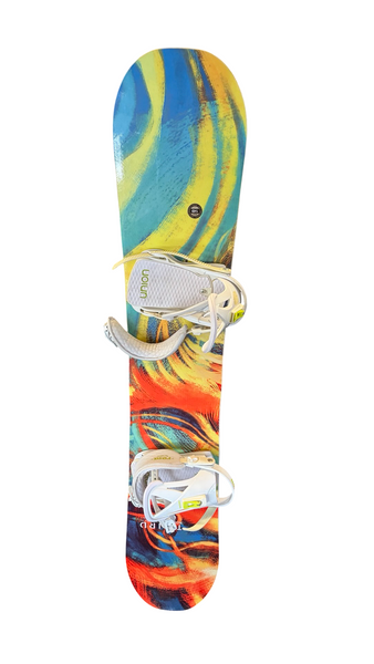 Used Burton LUX 47 W/BINDINGS Womens Board/Bindings Purple 157 cm