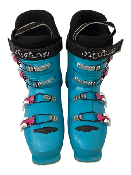 Used Salomon XPRO ENERGYZER 80 Womens DH Ski Boot Royal Blue 260