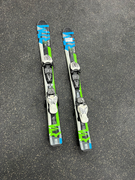 Used Volkl RTM 7.4 128 Boys DH Ski/Binding Green 128 cm