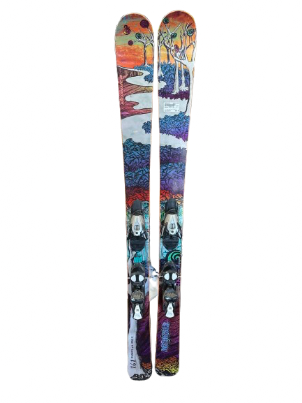 Used Salomon TENEIGHTY FOIL SKIS W/SALOMON 10TI BIND Mens DH Ski