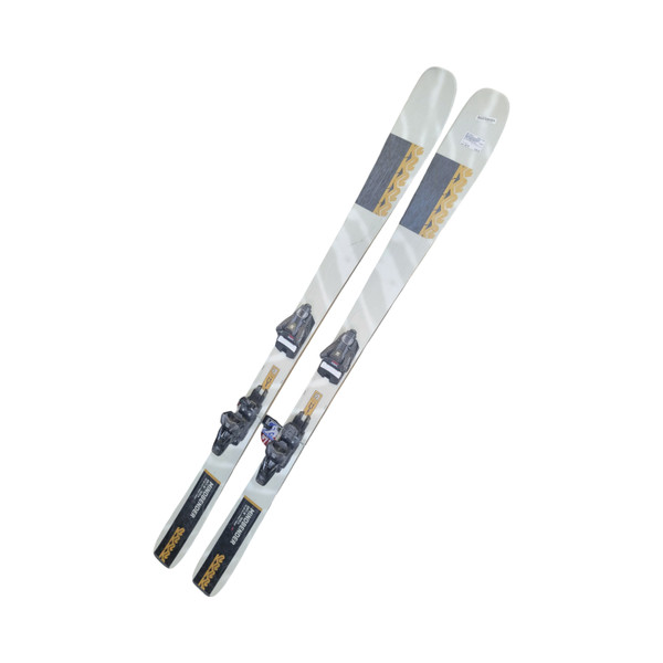 Used Atomic IZOR 7.5 Mens DH Ski/Binding Carolina Blue And Navy