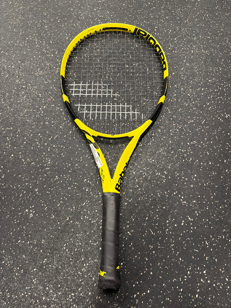 Used Babolat PURE DRIVE 26 Junior Tennis Racquet Yellow 26