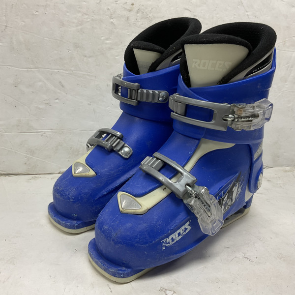 Used Salomon T3 Boys DH Ski Boot Orange 220 MP - J04 - W05 display picture 1