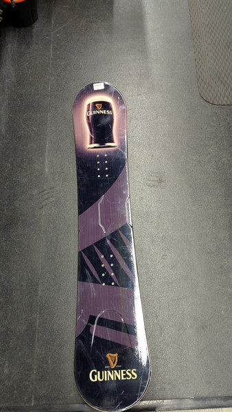 Used Burton SHERLOCK Mens Snowboard Only Black And Optic Yellow 160 cm