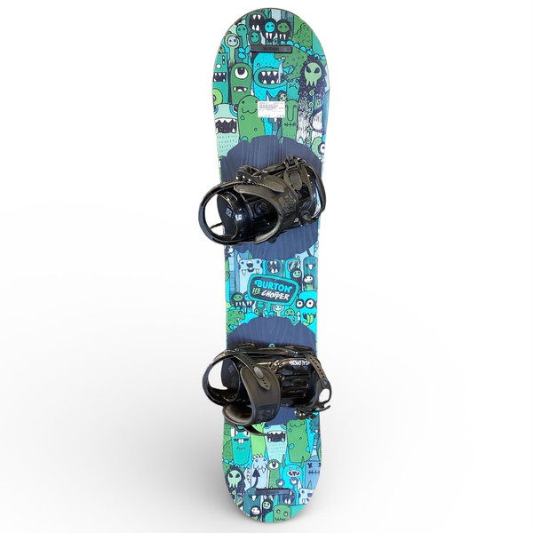 Used Burton LTR 130 Boys Board/Binding Purple 130 cm