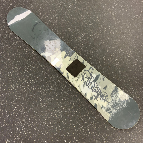 Used Burton SHERLOCK Mens Snowboard Only Black And Optic Yellow 160 cm