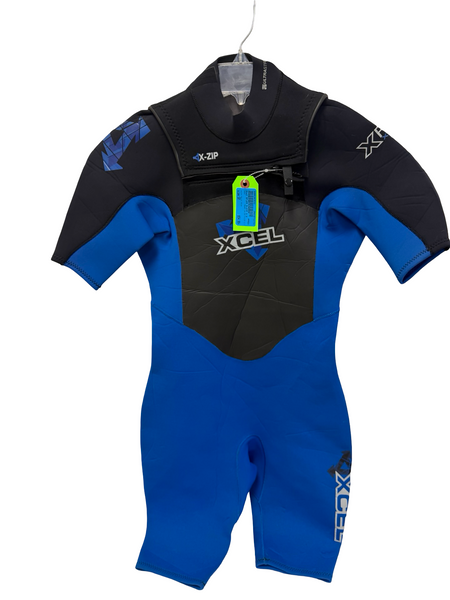 New RVCA 2/2mm BALANCE Chest Zip Mens Short Sleeve Fullsuit