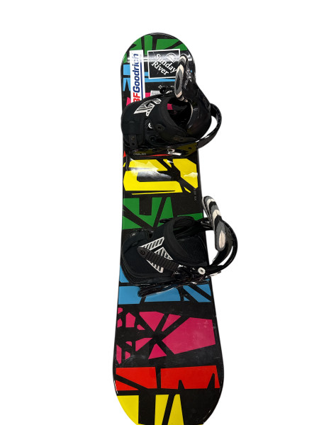 Used Burton CHOPPER 115CM Boys Board/Binding Black And Yellow 115 cm