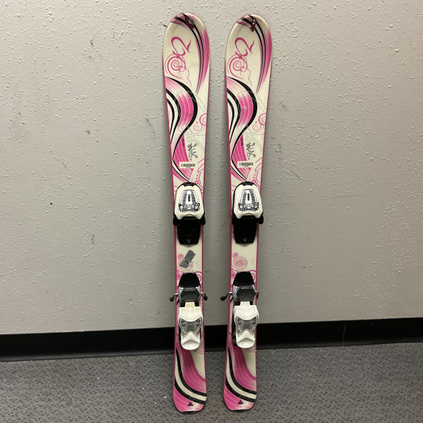 Used Rossignol PRINCESS Girls DH Ski/Binding Pink 110 cm