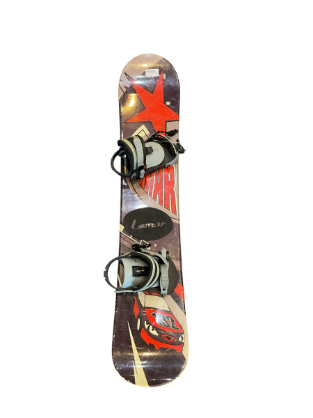 Used Burton CHOPPER 115CM Boys Board/Binding Black And Yellow 115 cm