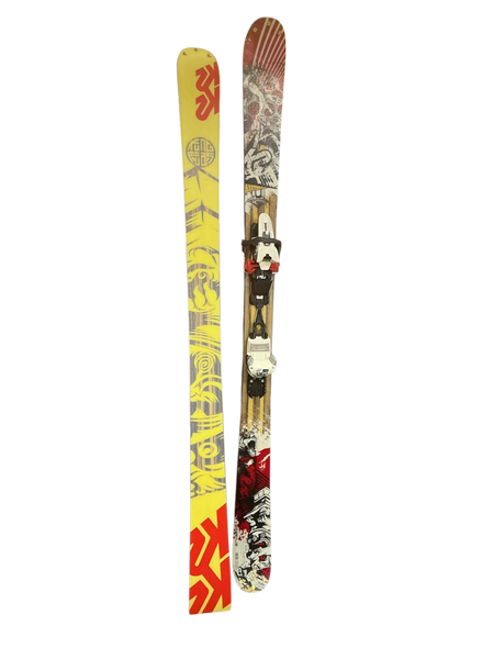 Used Nordica SOUL RIDER 97 Snow Skis Orange 169 cm w/ Salomon