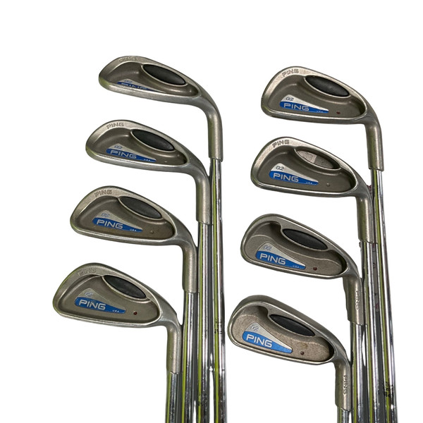 PING I10 SIMPLE 7 points jaunes fer démo club rigide en acier flexible bras droit EUR 39,08