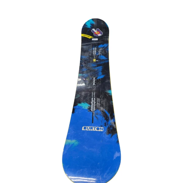 Used Burton SHERLOCK Mens Snowboard Only Black And Optic Yellow 160 cm