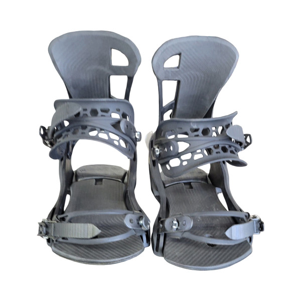 Used Burton TRIAD est Mens Snowboard Bindings Black LG