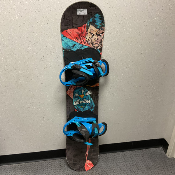 Used Burton CHOPPER 120 FSJR BINDINGS Boys Board/Binding Teal 120 cm