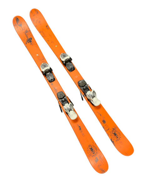 Used K2 JUVY Boys DH Ski/Binding Orange 129 cm