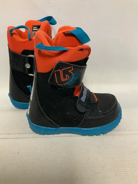 Used Burton DARTH VADER GROM Boys Snowboard Boots Black And Red