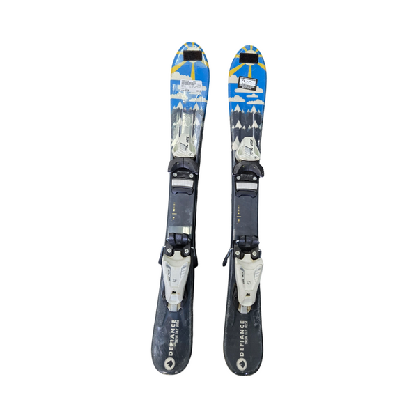 Used Rossignol SCRATCH JR Boys DH Ski/Binding Black 128 cm