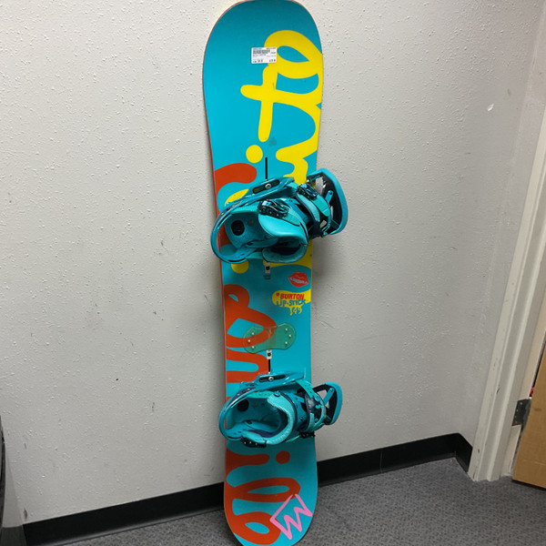Used Burton LUX 43 Womens Board/Bindings Pink 143 cm