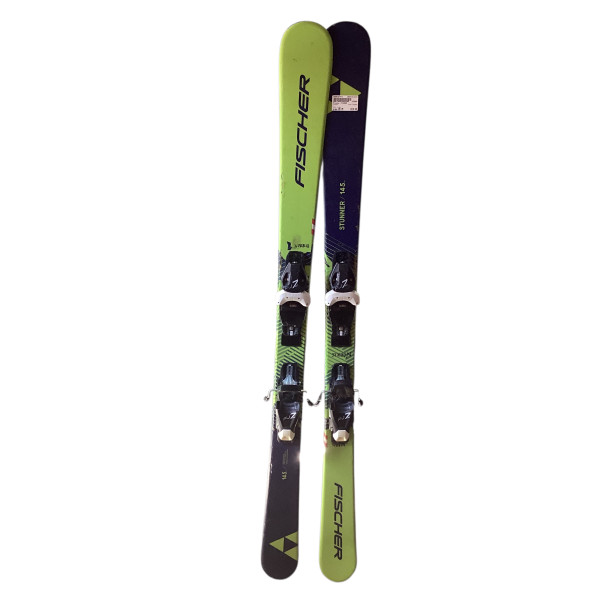 Used Atomic ETL 125 BEND-X Boys DH Ski/Binding White 125 cm