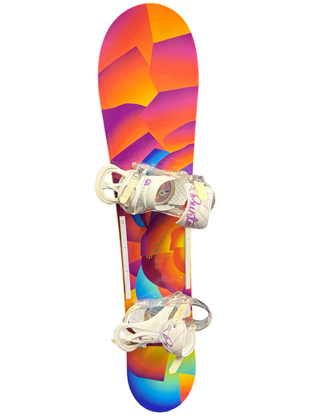 Used Burton LUX 43 Womens Board/Bindings Pink 143 cm