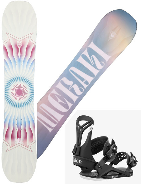 Used Burton FEELGOOD Womens Snowboard Only Navy Blue 142 cm
