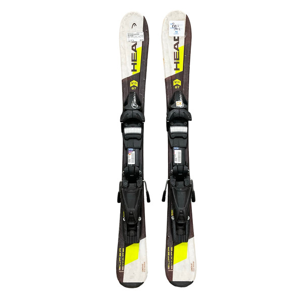 Used Head SUPER SHAPE TEAM 107 cm Boys' Downhill Ski Combo Boys