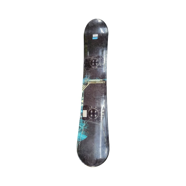 Used Burton SHERLOCK Mens Snowboard Only Black And Optic Yellow 160 cm