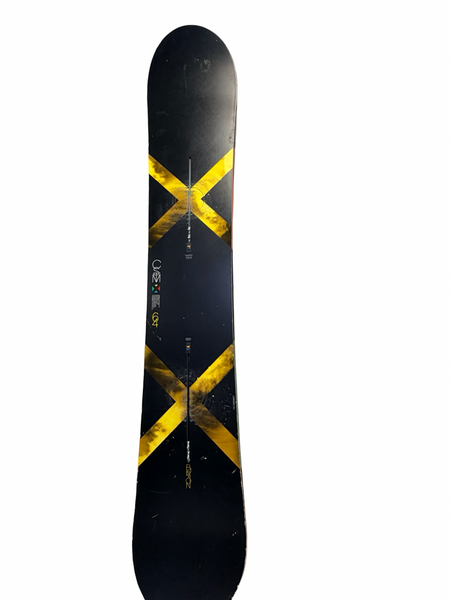 Used Burton CUSTOM Mens Snowboard Only White 158 cm
