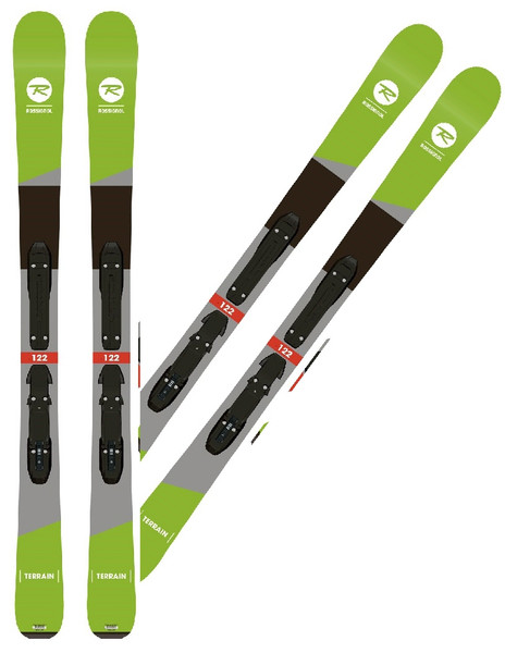 Used Blizzard GUNSMOKE JR Boys DH Ski/Binding Black 119 cm