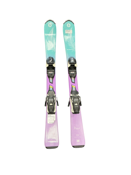 Used Rossignol TEMPTATION 74 Girls DH Ski/Binding White 152 cm