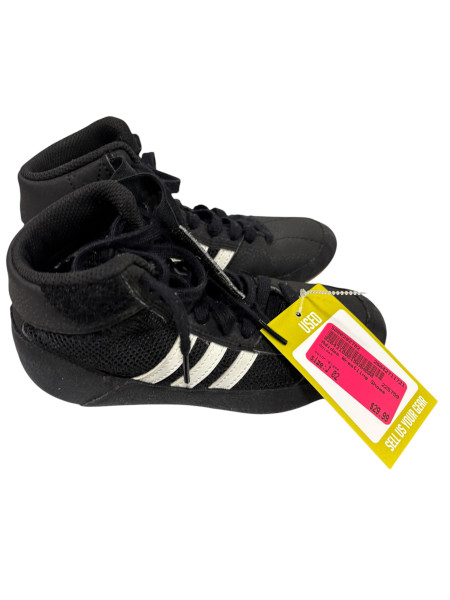 Used Adidas HVC JR 3.0 WRESTLING SHOES Wrestling Shoes Black Junior 03 Used Adidas HVC JR 3.0 WRESTLING SHOES Wrestling Shoes Black Junior 03