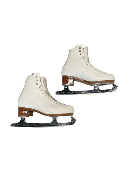 Used Jackson FREESTYLE SKATES WomensFigure Skate White Senior 4.5