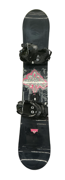 Used Burton LUX 43 Womens Board/Bindings Pink 143 cm