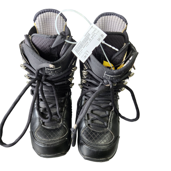 Used Salomon KIANA AUTOFIT Womens Snowboard Boots Black Senior 9