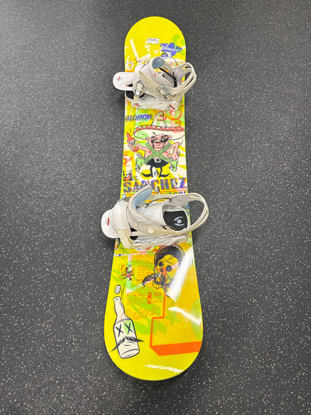 Used Salomon Salomonder CHRIS GRENIER 151cm Lime Green Snowboard w