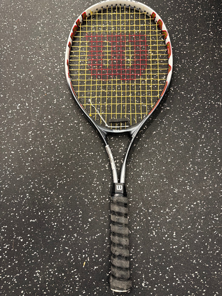 Used Wilson TITANIUM SOFT SHOCK 3 Adult Tennis Racquet Yellow 4 1/4