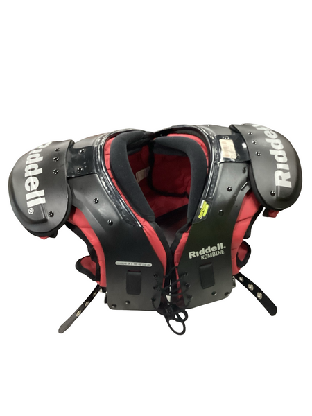 Pmx Riddell Pads Used Riddell POWER PMX FB Shoulder Pads Grey MD