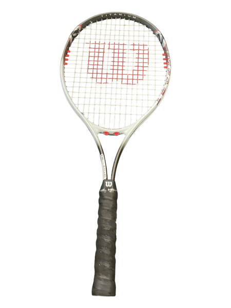 Used Wilson K FACTOR SIX.ONE Adult Tennis Racquet Red 4 1/4