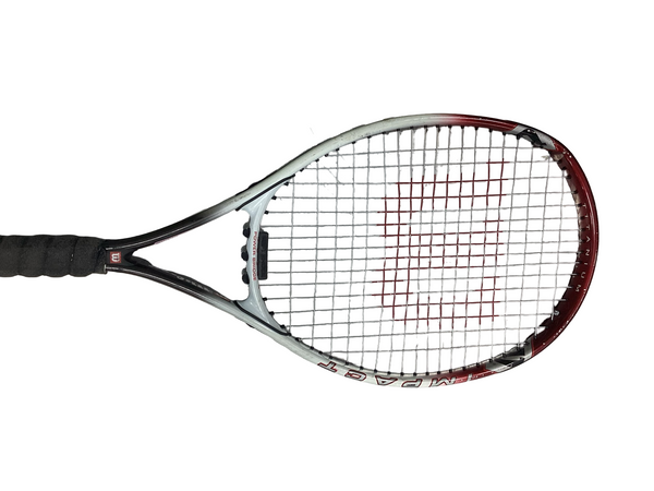 Used Wilson PROSTAFF TITANIUM 6.6 Adult Tennis Racquet Navy Blue 4